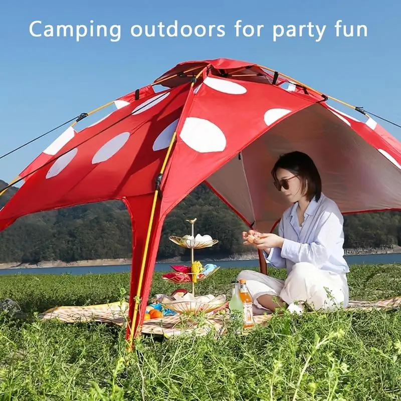 

Two Person Tent Mushroom Automatic Folding Large Camp Tent Waterproof Tents For Camping Comfortable Kids Tent For Outdoor