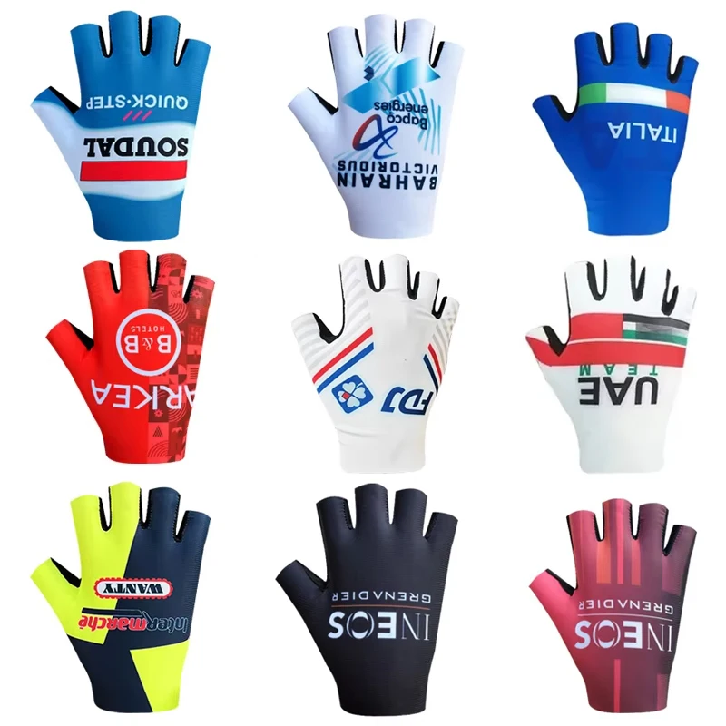 Guantes de Ciclismo de medio dedo para hombre y mujer, manoplas deportivas a prueba de golpes, antideslizantes para bicicleta de montaña, Verano