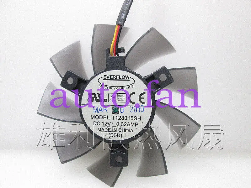 

for EVERFLOW T128015SH Fan 12V 0.32A 80*15mm 3pin