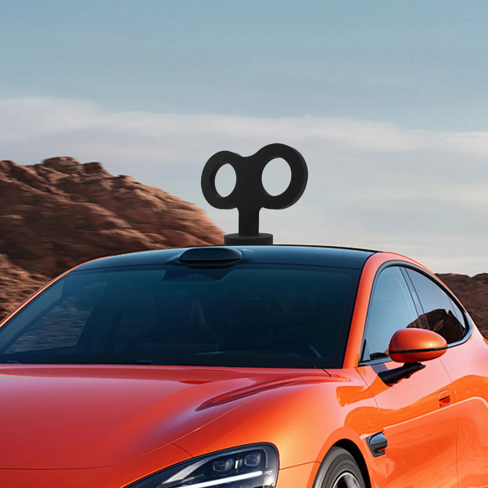 

Car Roof Decoration Universal 3D Wind Up Key DIY Vehicle Exterior Accessories Unique Clockwork Auto Ornament Car Roof Decoration