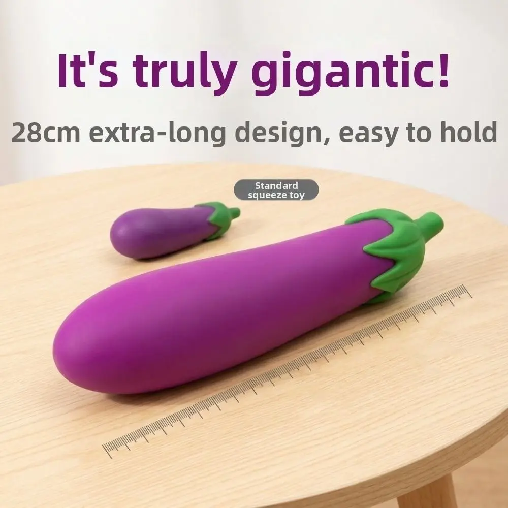 Relaxing Soft Simulated Cream Cake Squeeze Large Size TPR Sensory Fidget Bread Eggplant Pizza Pinching Office Use