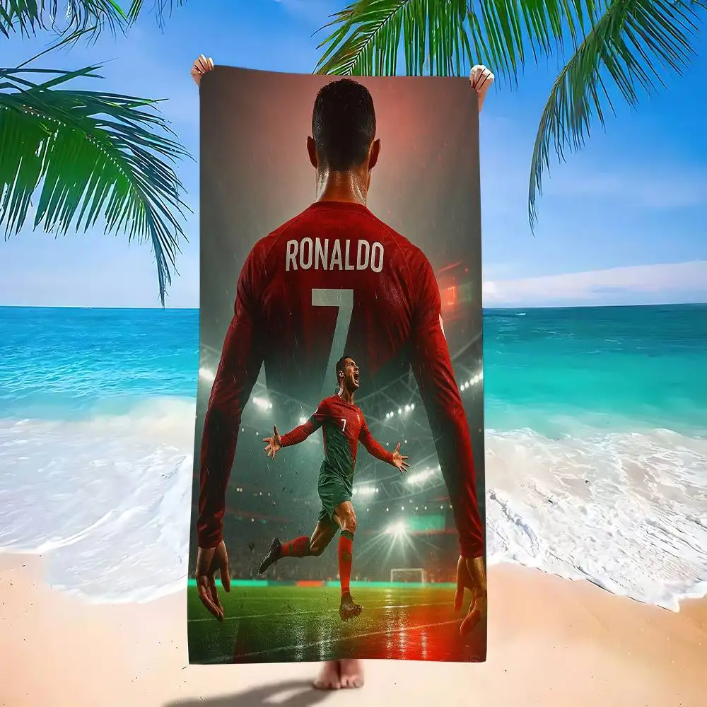 C-Cristiano R-Ronaldo C-CR7 Microfiber Blanket Quick Drying Beach Towels Oversized Printing Super Absorbent Pool Towel Blanket
