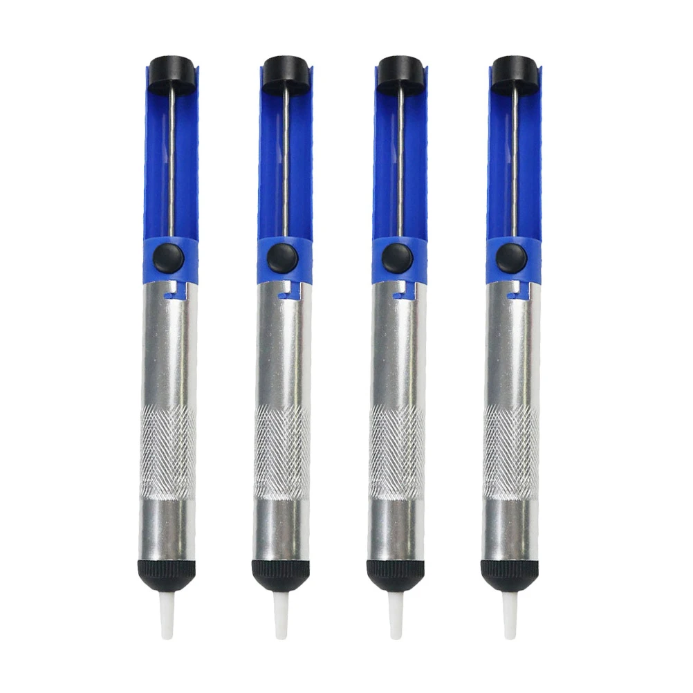 Herramienta de eliminación de soldadura, pluma bomba para desoldar Manual compacta y ligera, fácil de usar, resistente, antisoldadura para circuito, 4 Uds.
