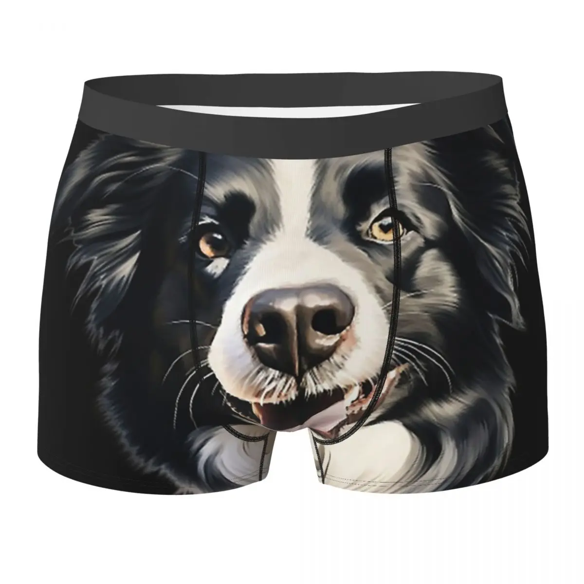 Calções Boxer para Homens, Calcinhas Collie, Roupa Interior Ventilada Masculina, Presente de Namorado, Cuecas