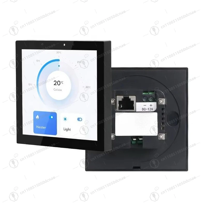 4 Inch POE Flush Mount Android Touch Monitor RS485 Wall Media Device for Exhibition Hall
