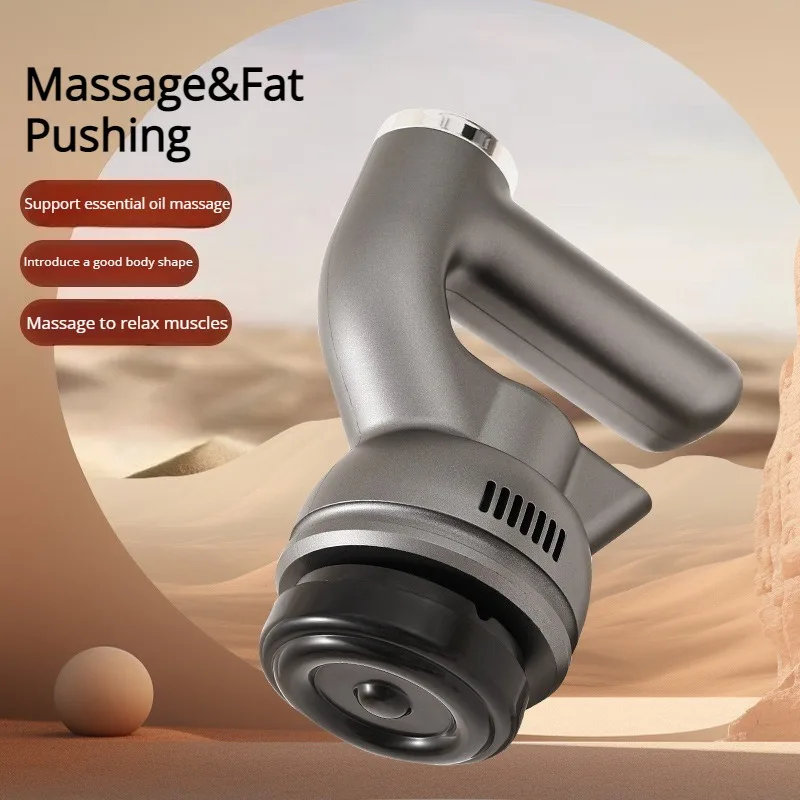 Wireless Portable Fascia Gun Rotational Vibration Denoise Fat Burning Mini Handheld Massage Gun Professional Full Body Massager