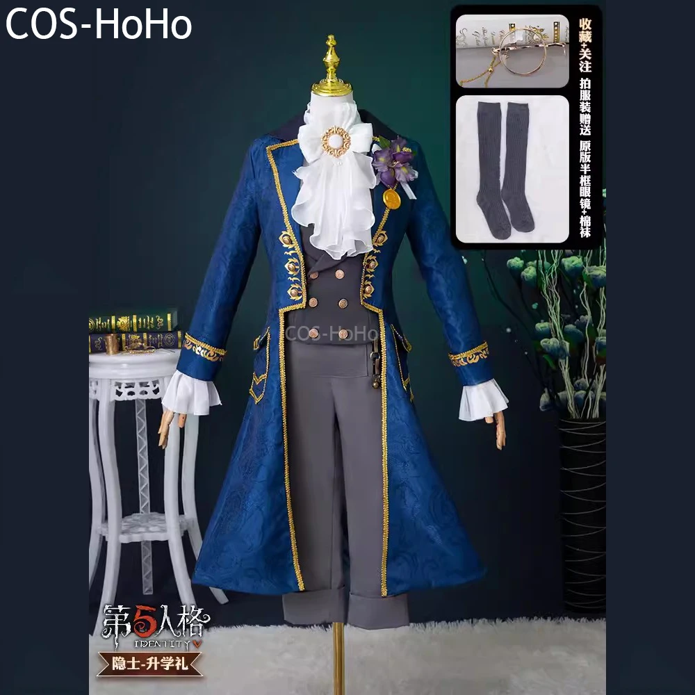 COS-HoHo Identity V Alva Lorenz Hermit Graduation Ceremony Gentlemen QiZhen Fashion Game Suit Cosplay Costume Halloween Outfit