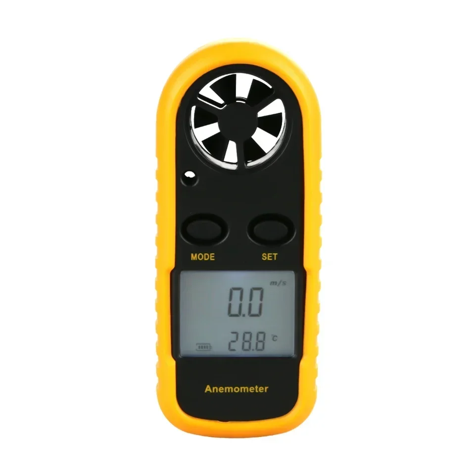 2026 Portable Digital Wind Speed & Air Speed Thermometer with ABS Material -10~50 Temperature Range Mph Unit