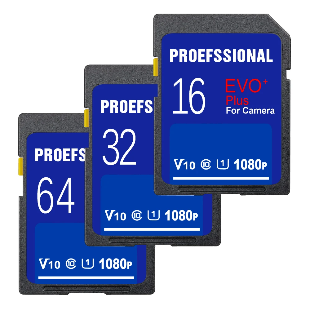 Carte mémoire V10 pour caméra vidéo 1080p 3D 4K, 16 Go 32 Go U1, SD 64 Go 128 Go 256 Go U3, carte SD originale, irritation 10