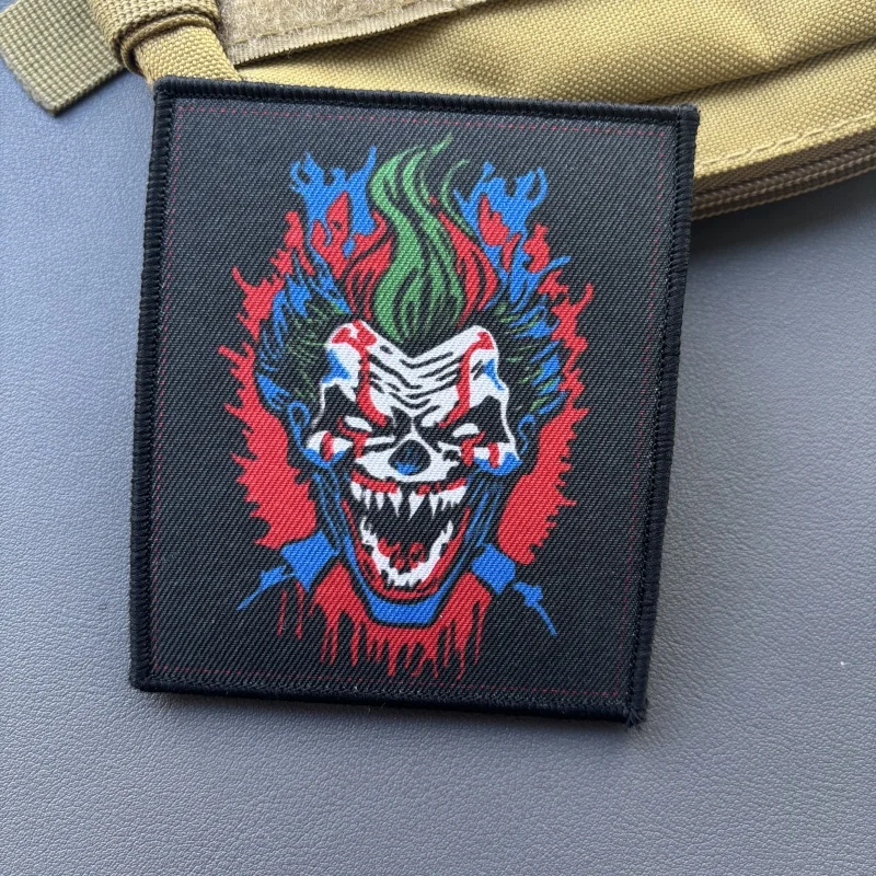 Joker Printed Patch Fun Hook&Loop Patches Military Morale Badge Tactical Outdoor Backpack Stickers