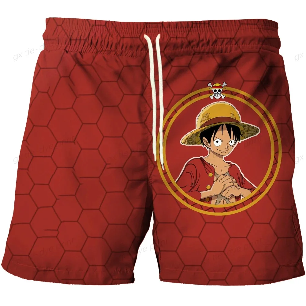 

Мужские шорты в стиле Харадзюку с 3D-принтом Луффи, 26 штук, для плавания и бега, мультяшные, трендовые, хит продаж