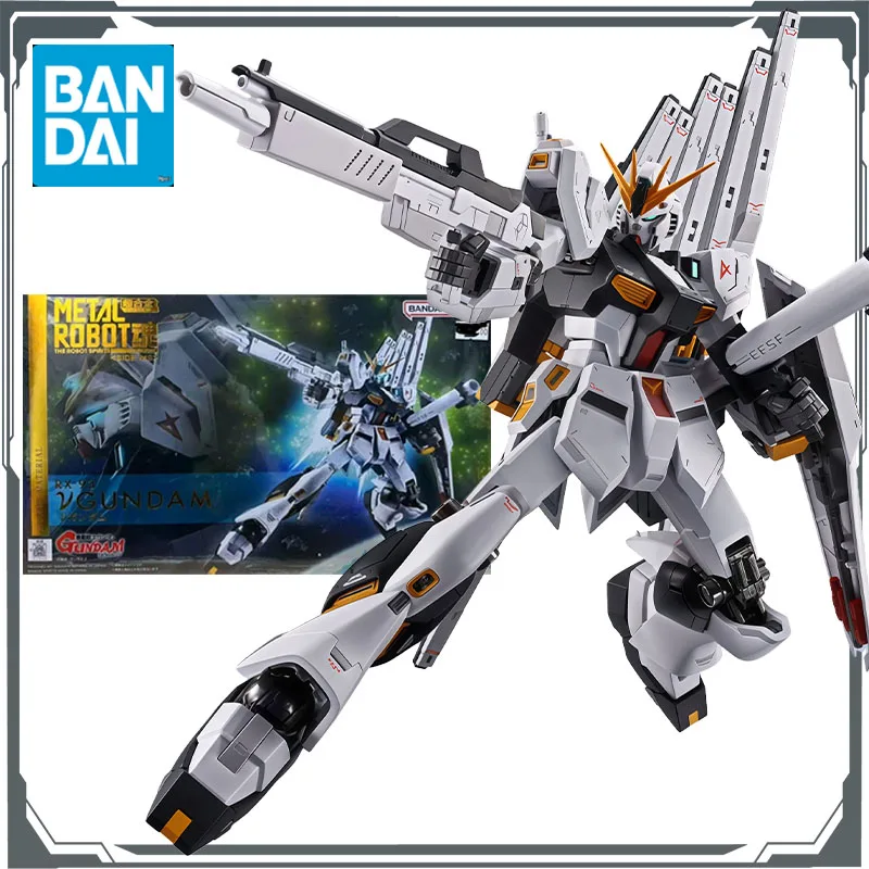 

Bandai Original METAL ROBOT RX-93 ν Gundam 150mm Anime Action Figures Toys for Boys Christmas Gift Collectible Model Ornaments