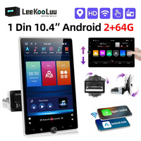 LeeKooLuu 1 Din Wireless Carplay Android Auto Car Radio 10.4\