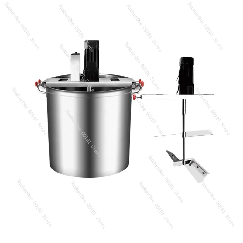 360-Degree Uniform Stirring Commercial Electric Stainless Steel Bucket Automatic Stir-Fry Mixer Sauce Pot Sauce Cooking