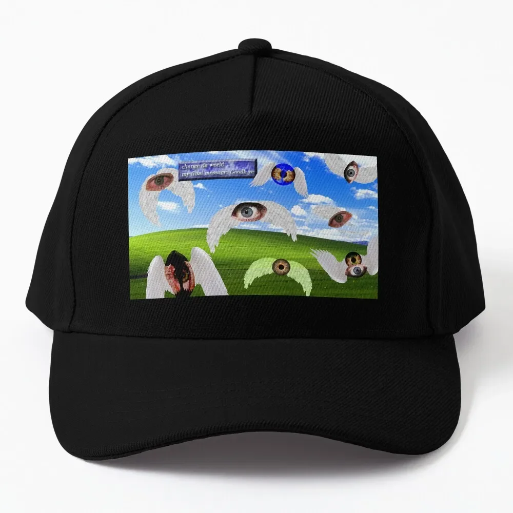 Dreamcore/Weirdcore eyes with wings Baseball Cap Thermal Visor Designer Hat beach hat Caps For Men Women'S