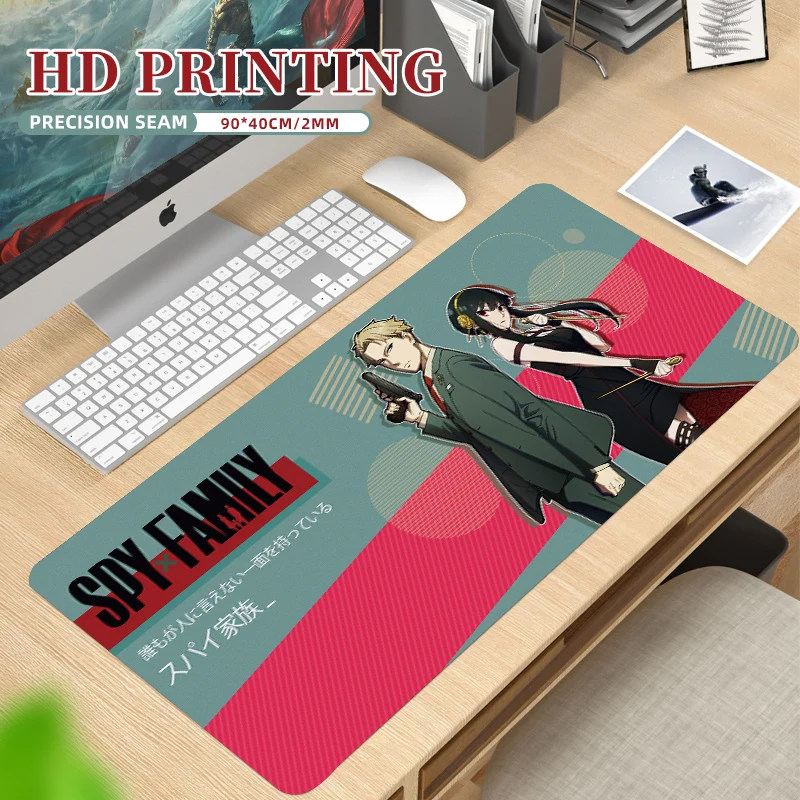 SPY X FAMILY Mouse Pad Large Gamer Keyboard Anya Forger Yor Desk Mouse Mat 900x400cm Gaming Mousepad