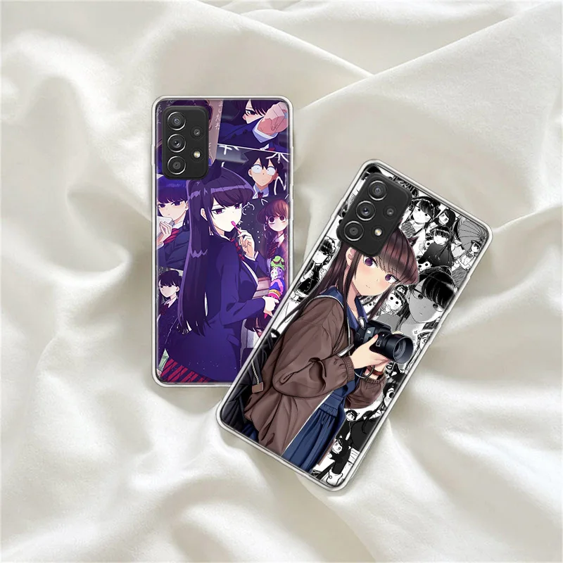 Anime Komi Shouko Cant Communicate Phone Case For Galaxy Note 20 Ultra 10 Lite 9 8 A05S A15 A25 A35 A55 M11 M12 M21 M30S M31