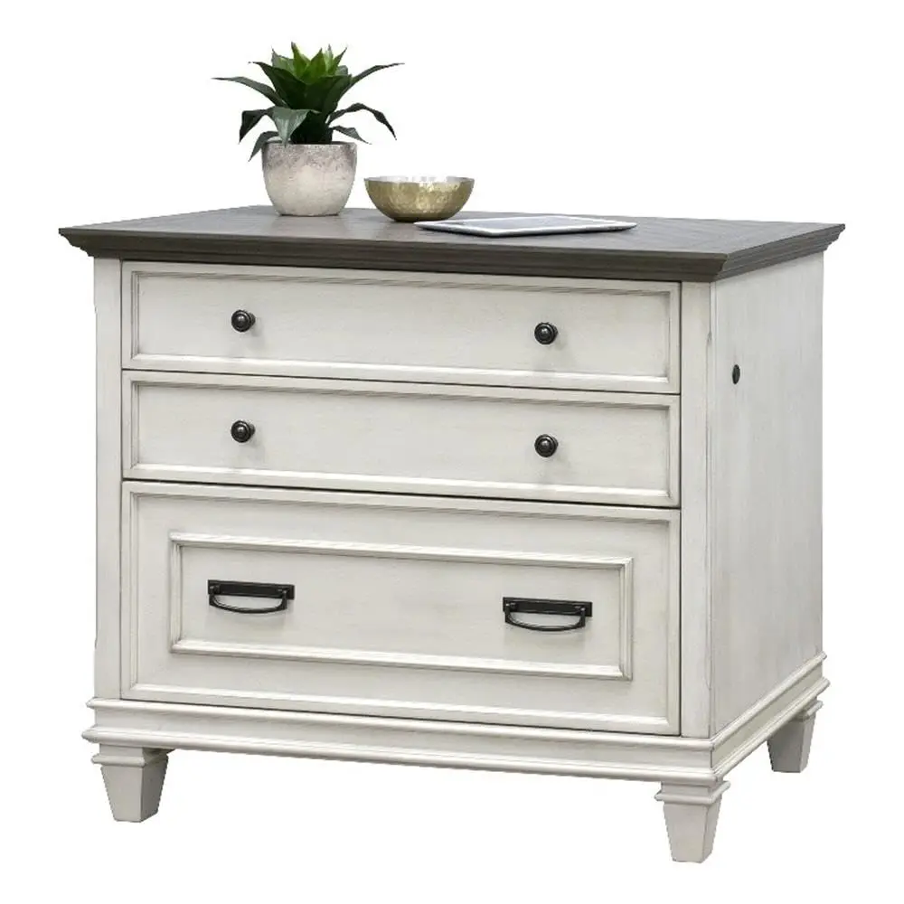 White Lateral File Cabinet 2-Drawer Storage Office Document Organizer, Customized