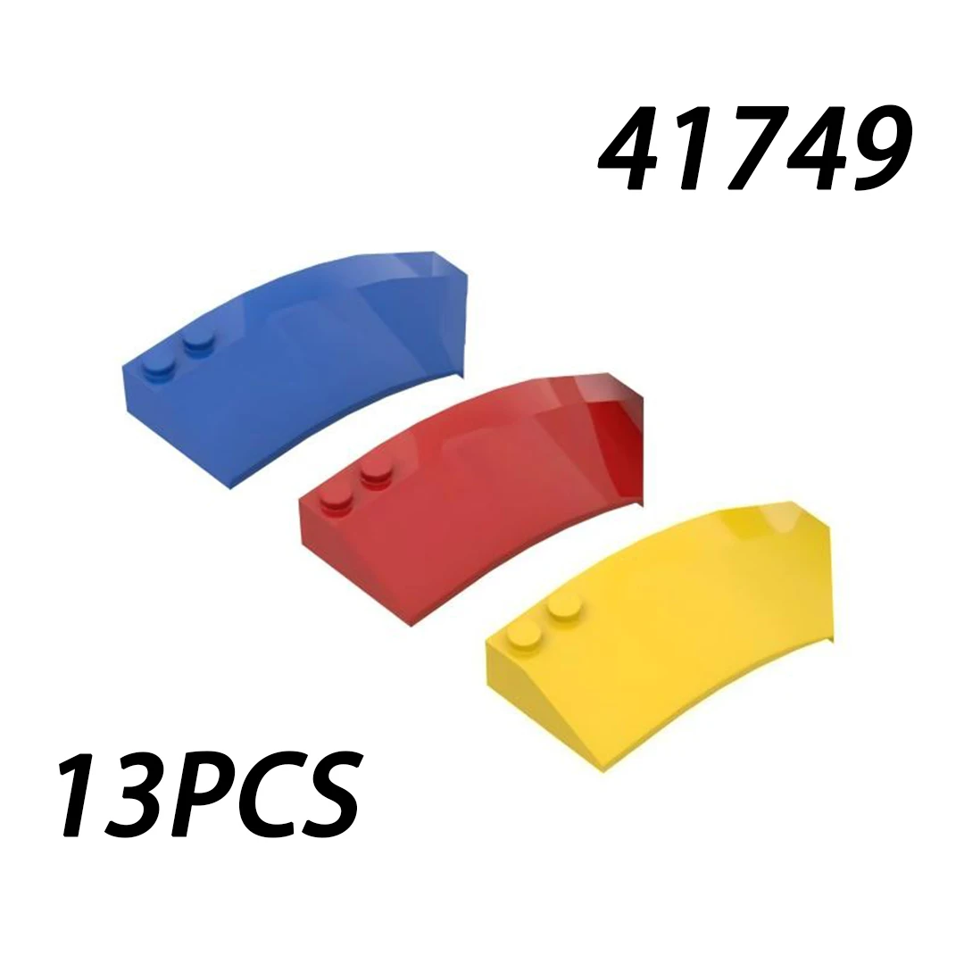 MOC 41749 Специальные кирпичи-клинья изогнутые 8x3x2, правые, для самостоятельной сборки, развивающие модульные строительные блоки, детали, 50г/13 шт.