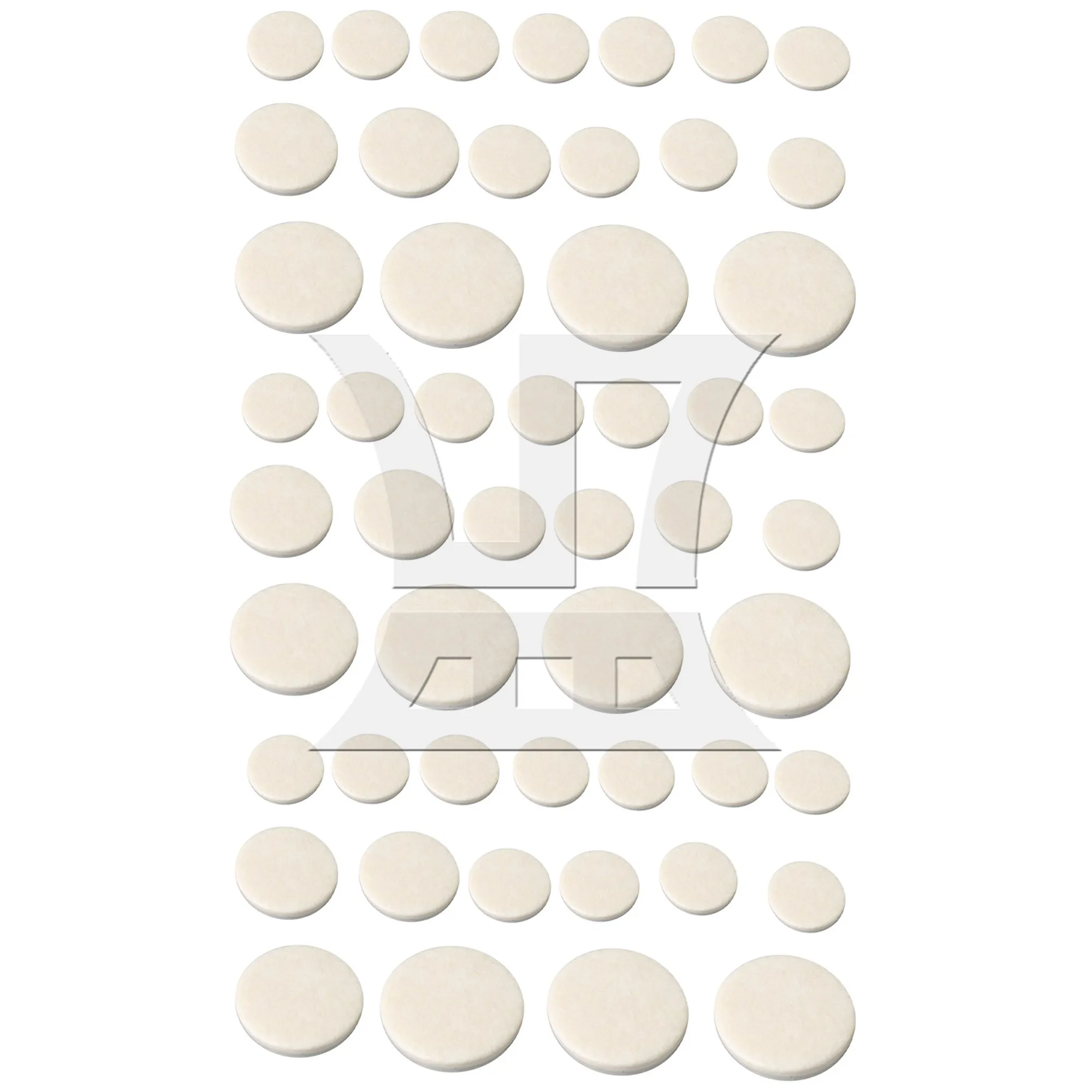 

Yibuy 51 Pieces Felt Pad 0.55x0.63x0.43x0.35inch Dia for Clarinet Repair Accessories
