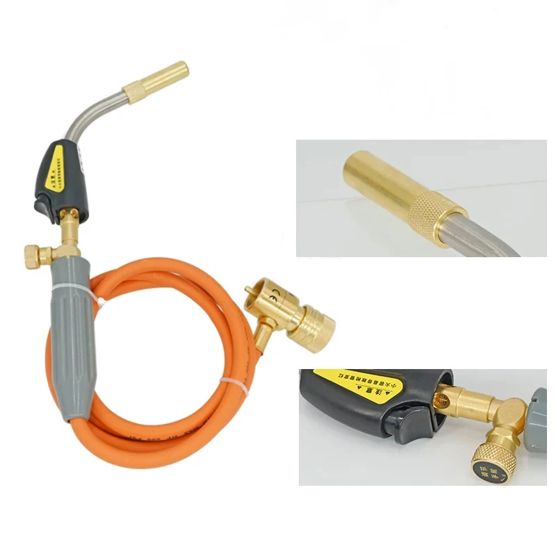 

Portable Dual-Tube Oxy-Acetylene Torch Suitable for Brazing, Welding, HVAC, Plumbing, and Gas Torches with CGA600 Connection