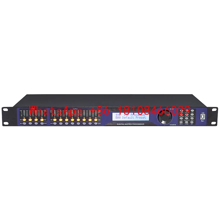 

Professional Digital Audio Processor 115dbu Dynamic Range Music Stage Dsp Digital Audio Processor
