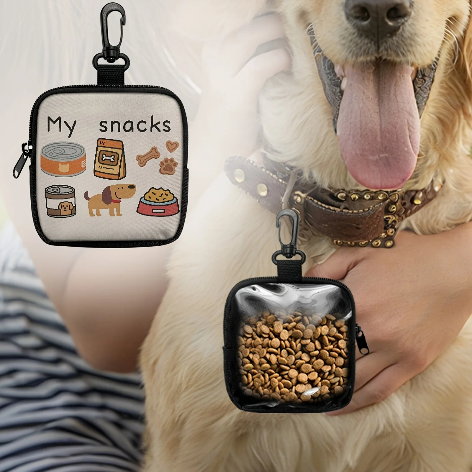 حقيبة محمولة لحفظ طعام الكلاب، - مراجعة Food Snacks For Camping وسعره
