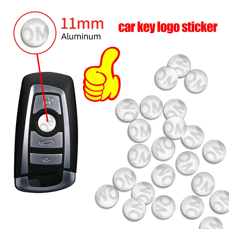 11MM/14MM Car Badge Emblem Sticker Car Control Key Logo For BMW X3 X5 M5 M3 E46 E90 E60 F10 E39 F30 E36 G30 E87 E70 E91 E30