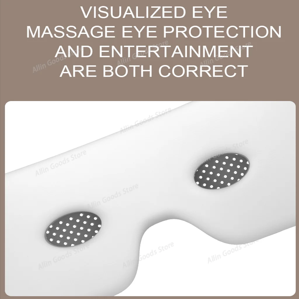Portable Foldable Smart Eye Massager Visible Design Hot Compress Air Pressure Kneading Eye Care Device