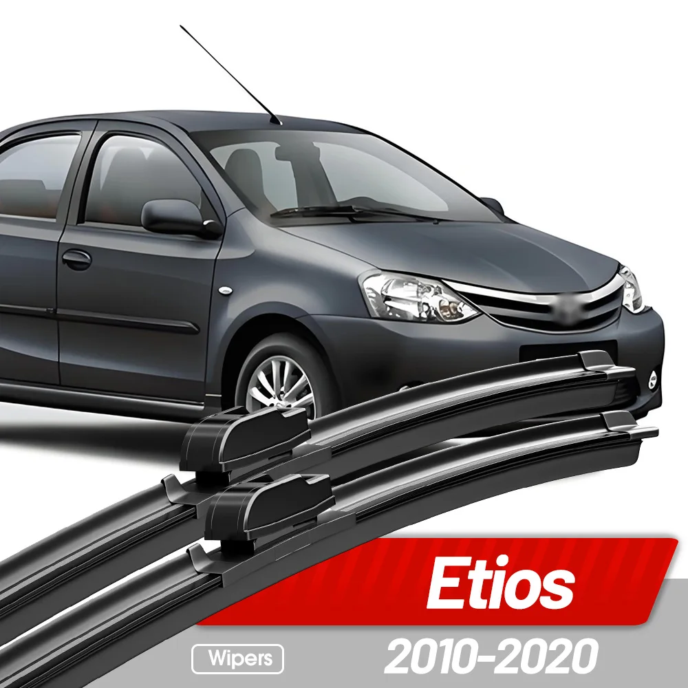 Para Toyota Etios 2010-2020: Palhetas Limpadoras Dianteiras de Para-brisa (22" e 16") - Acessórios para Janelas 2014 2015 2016 2017 2018 2019