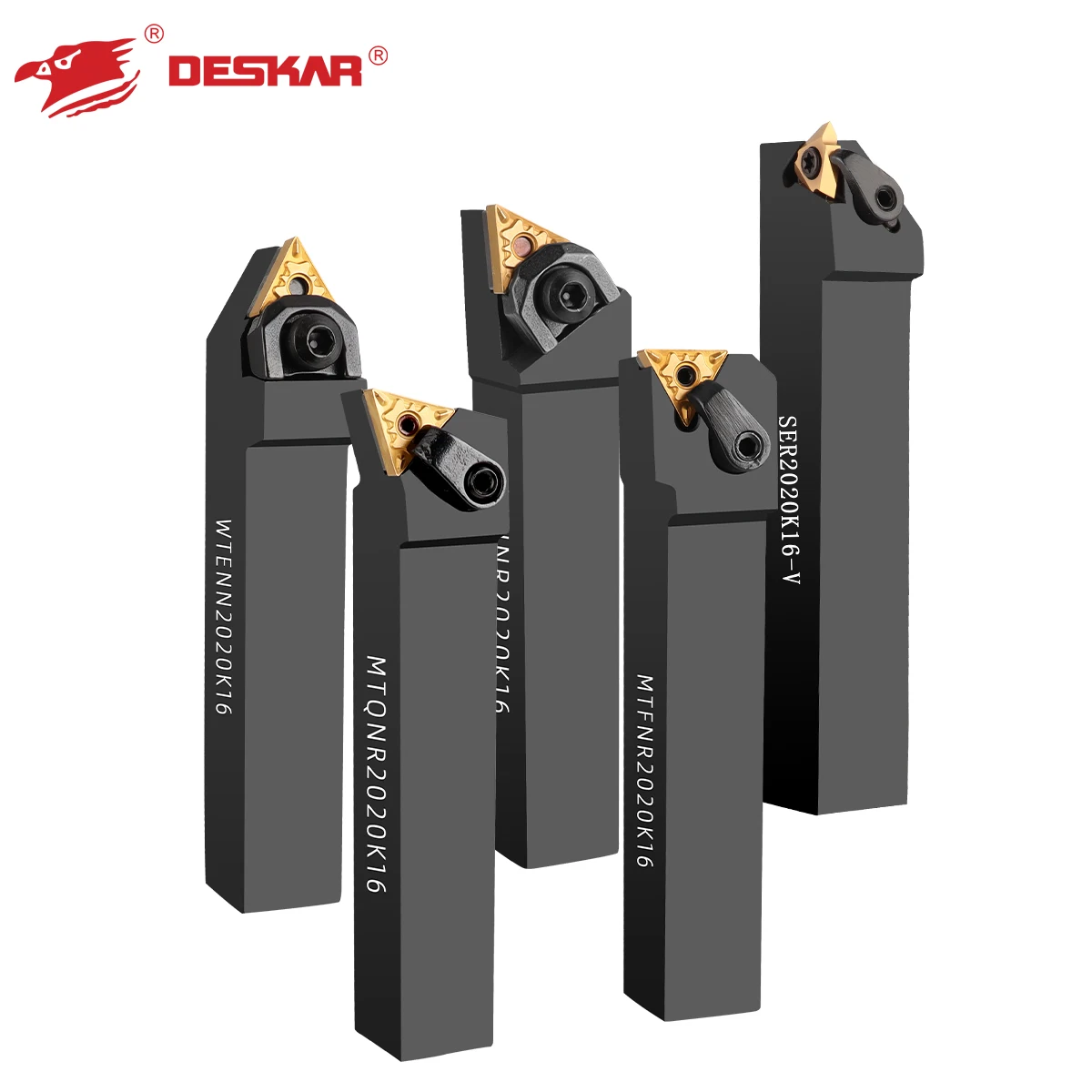 For CNC Tool Holder Indexable External Turning Set Carbide Inserts HRC42-45 Coated 40Cr for Steel Workpiece CNC Lathe Cutting