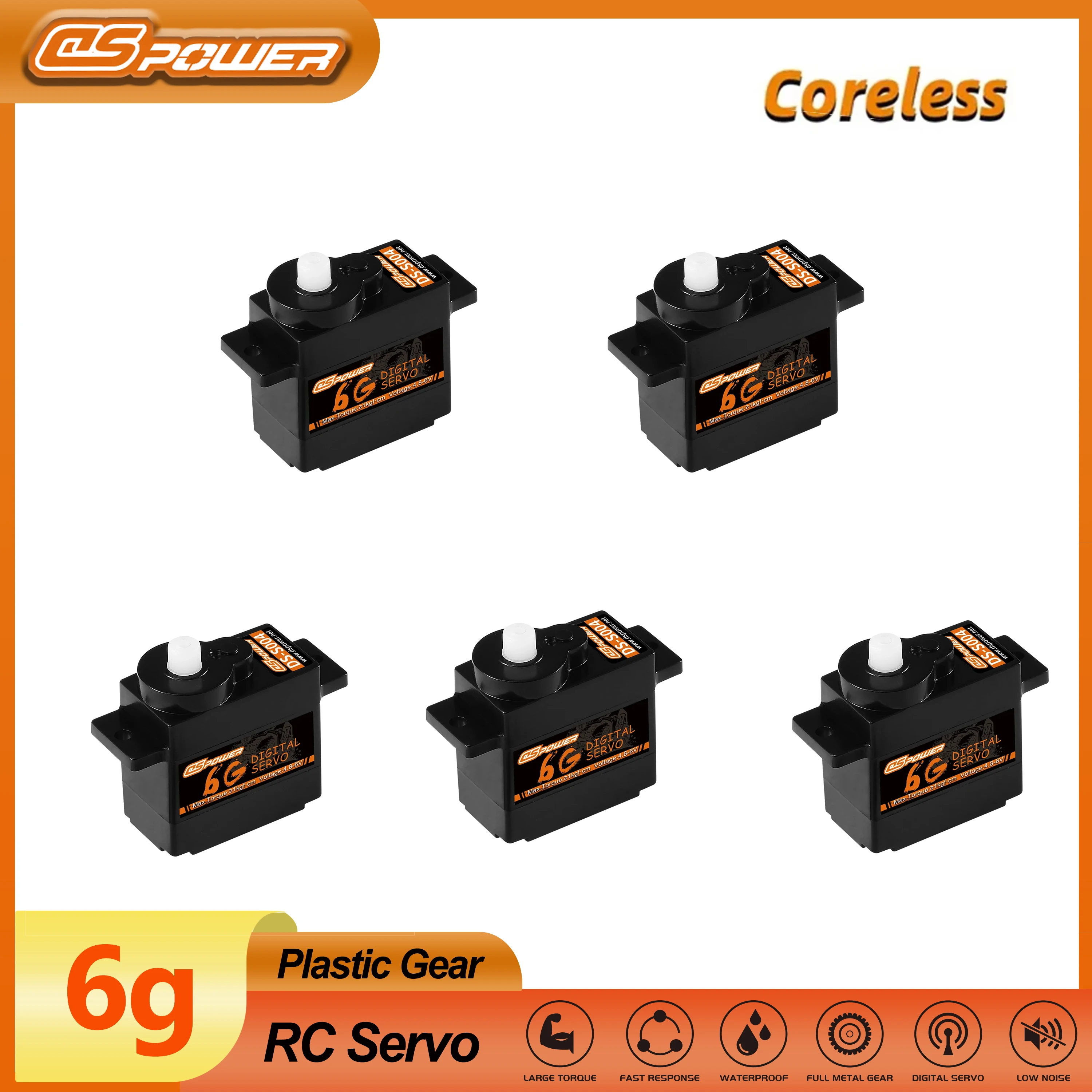 

1/5/10pcs DSpower 6g Digital Micro Servo Plastic Gear Mini Servos for RC Car Wltoys K969 K989 K999 Mini Plane Drone Robot