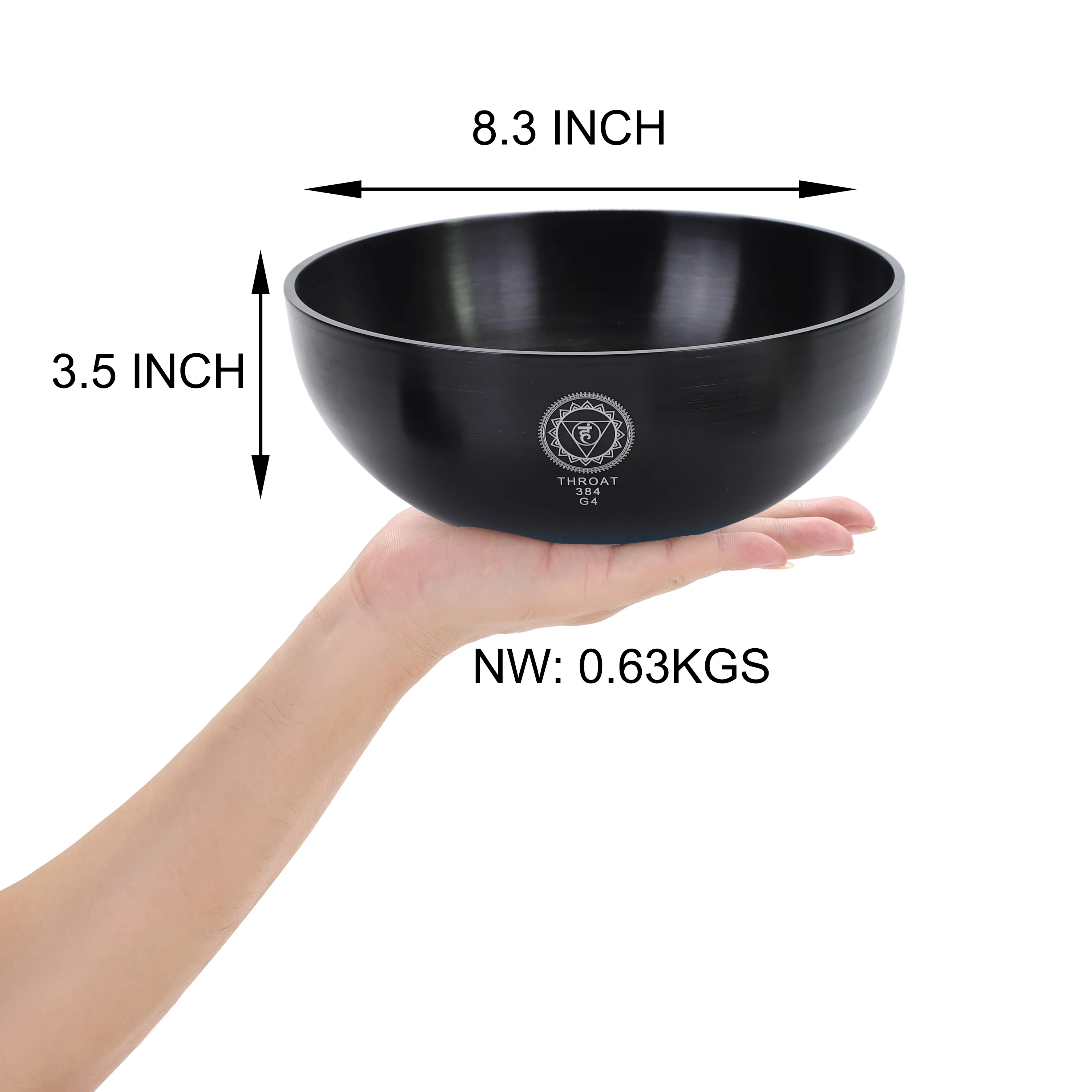 Standing Bells ColorTuned Note G4 384HZ 8.3 Inch Of Schumann Frequency Therapy For Sound Healing Bath Ideal For Yoga