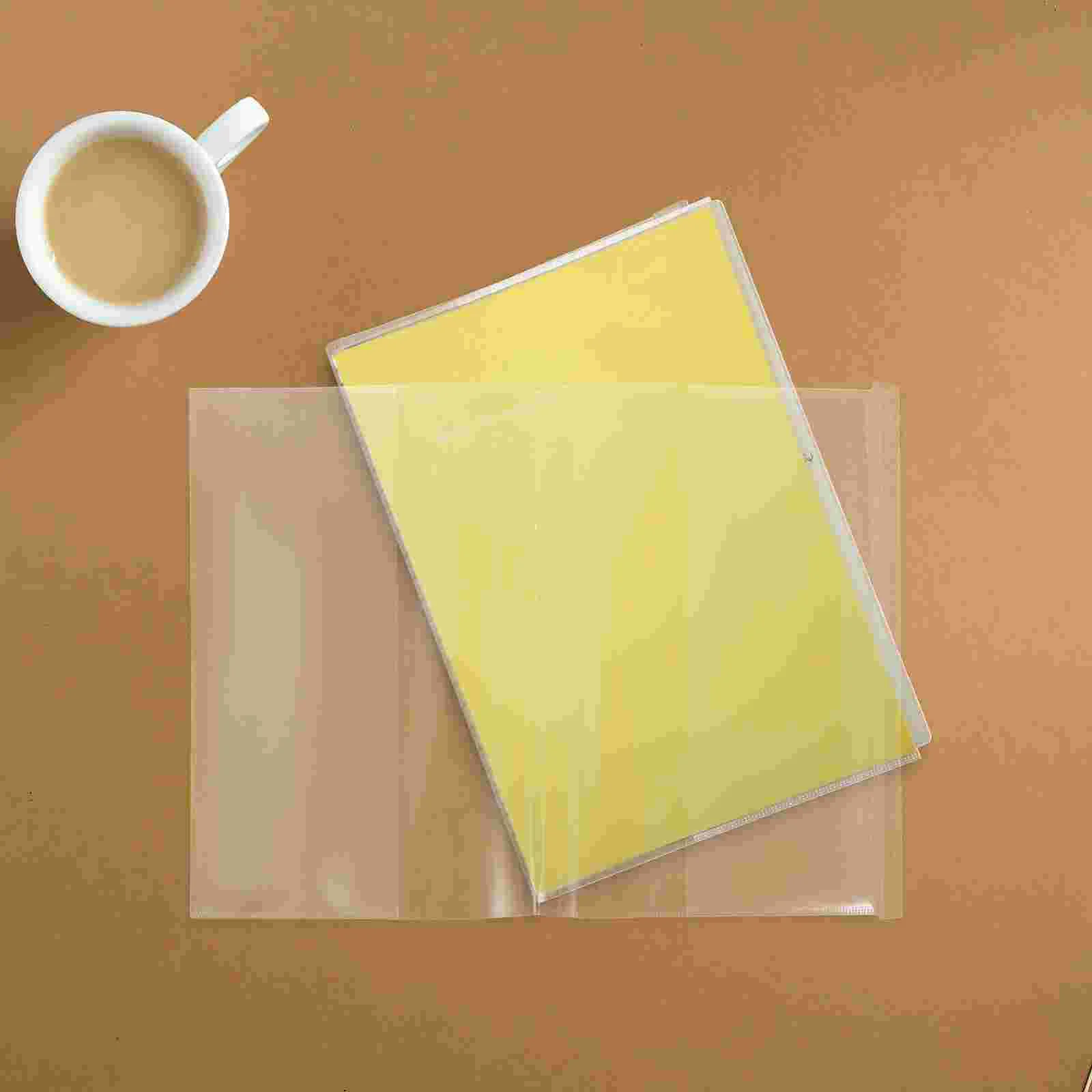 A5 Account Book Cover Clear Covers Sleeve Protective for Hardcover Textbook Protection Students Soft Books Cases The Notebook