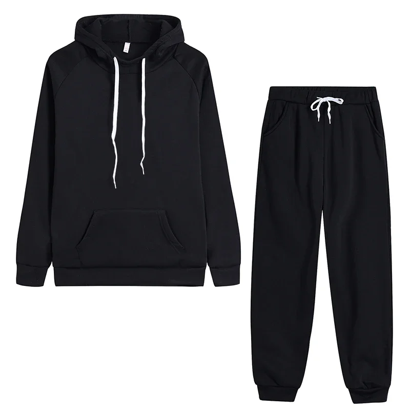 Frau Trainingsanzug Zwei Stück Set Winter Warme Hoodies + Hosen Pullover Sweatshirts Weibliche Jogging Frau Kleidung Sport Anzug Outfits