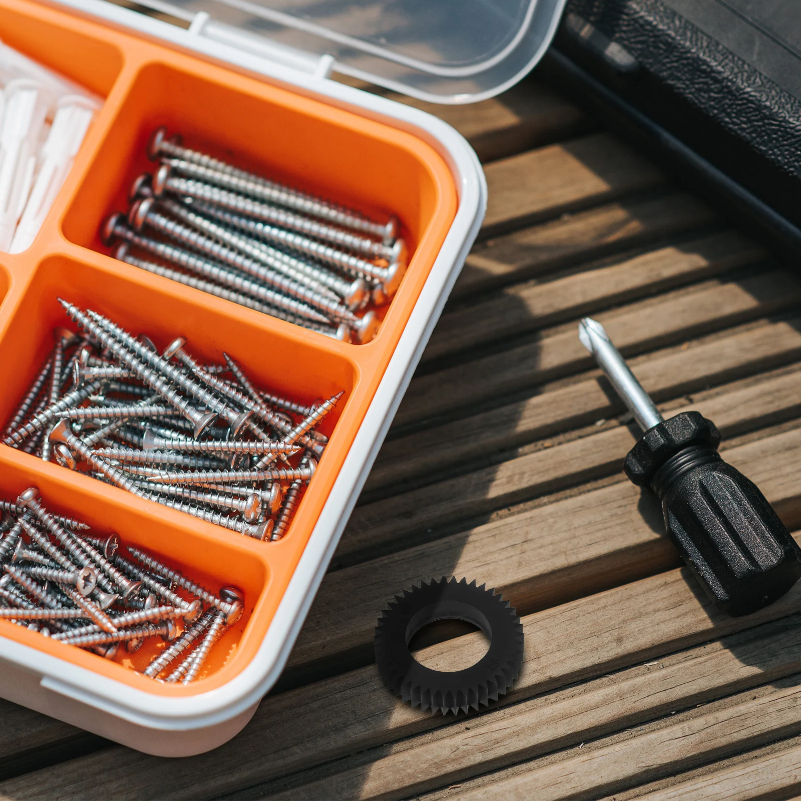 6 Pcs Money Counting Machine Wheel Currency Counter Accessory Cash Gear Plastic Repairing Part Black