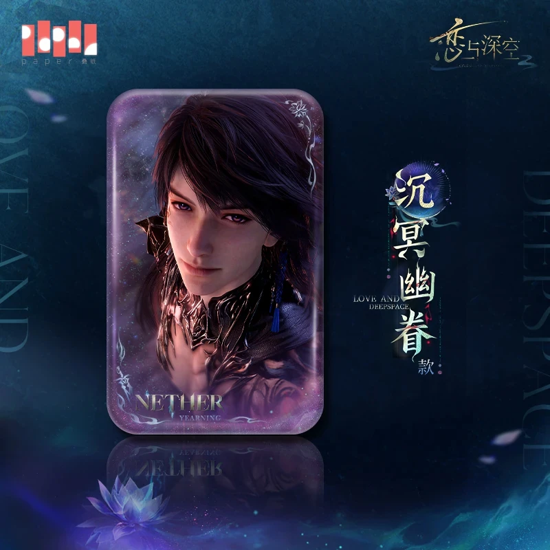 In Stock Official Love and Deepspace Caleb Square  Badge Brooch Pin Ghosts Final March Series Anime Game Ornament Toy Gifts Cosp