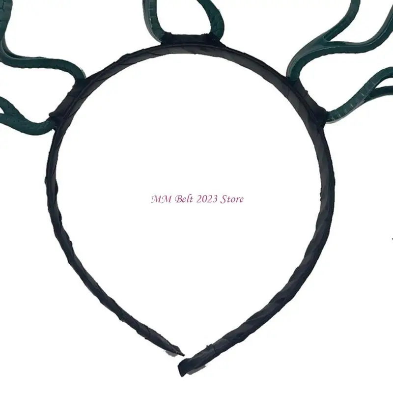 49ME مخيف الأفعى هيرباند هالوين القبعات حزب الدعائم المراهقين الكبار تأثيري حلي #3