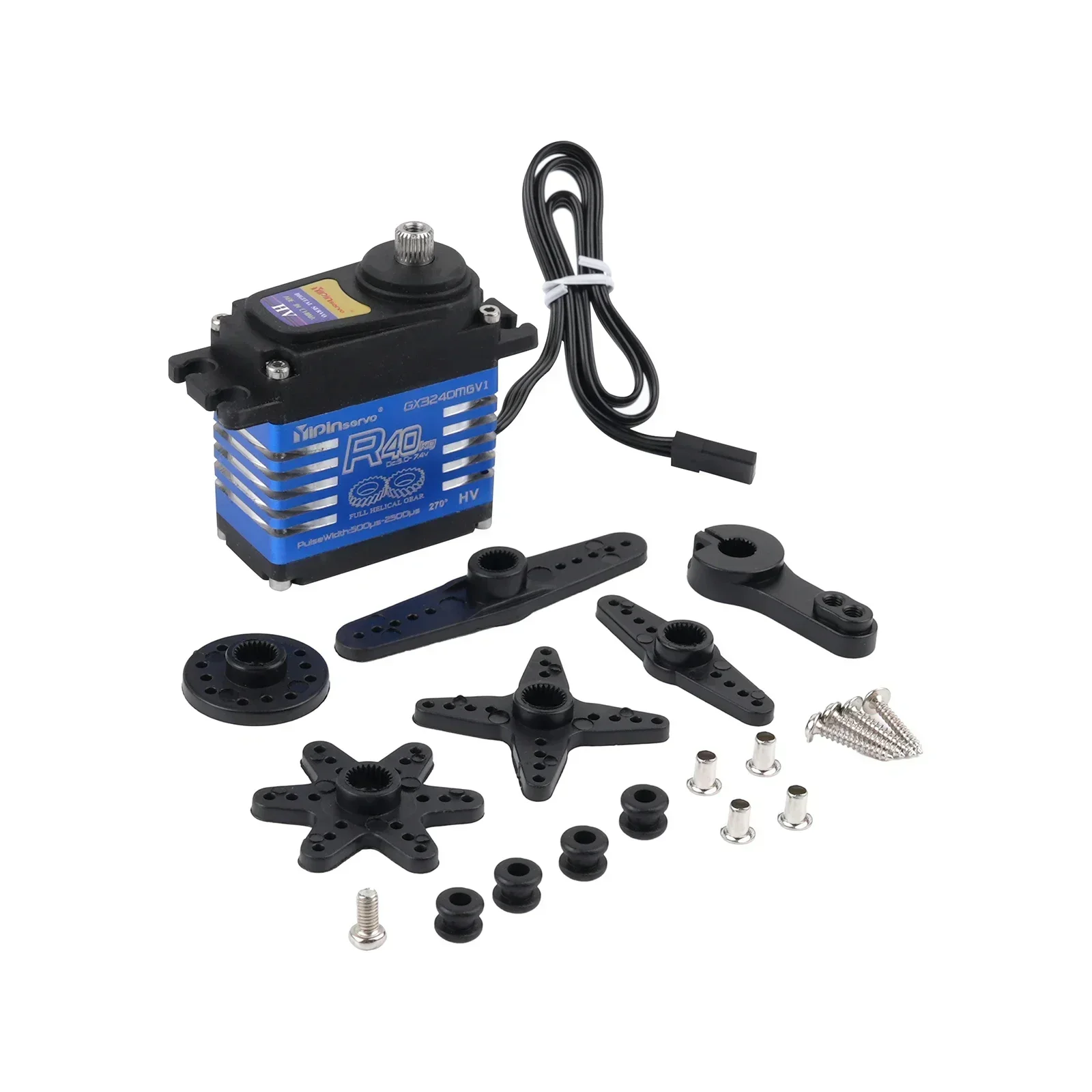 YP3240SMG 40KG Alto Torque Digital Servo Metal Gear IP68 à prova d'água para 1:8 1:10 RC Car Crawler Robot