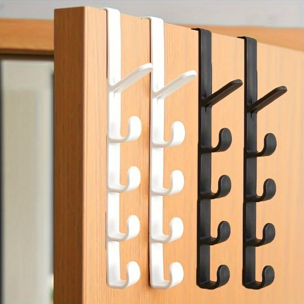 Hinter-Tür-Kleiderhaken, Mehrzweck-Organizer, Garderobenhaken für Schlafsaal, Kleider-, Mantel-, Hut- und Handtuchhalter, Aufbewahrung für Zuhause und Kleiderschrank – Detail 3