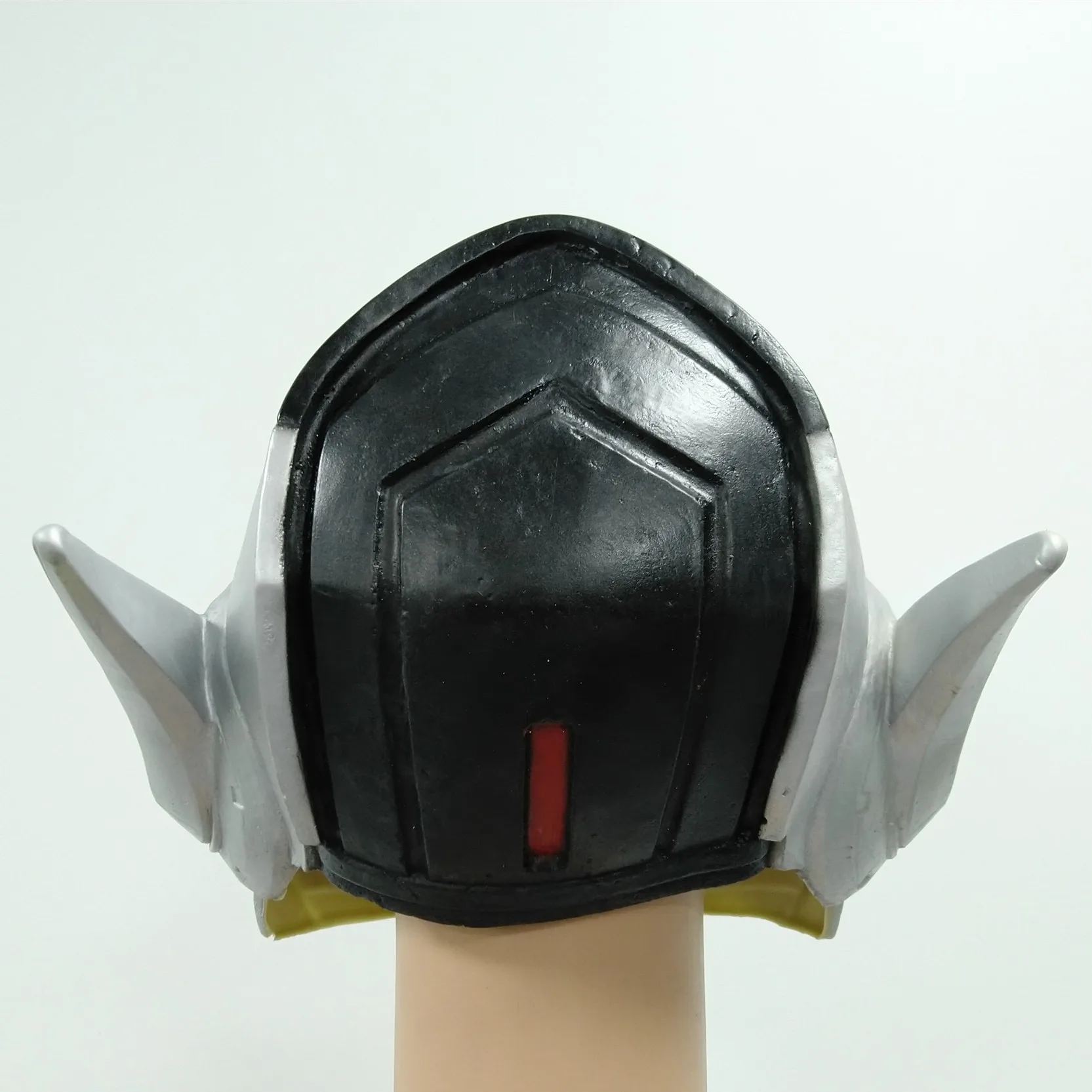 Sci-Fi Roboter-Krieger Vollkopf-Latexhelm-Maske, futuristische Weltraumsoldaten-Kopfbedeckung für Erwachsenen-Cosplay-Halloween-Kostüm-Requisiten – Detail 2