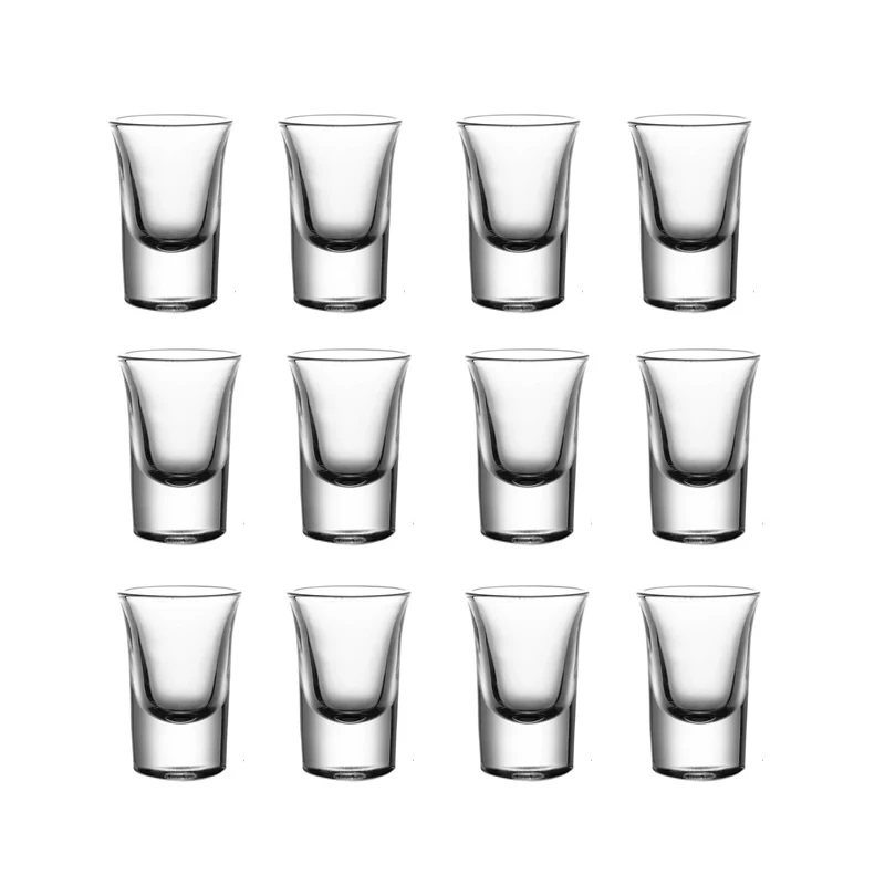 

Набор классических стаканов Baijiu с толстым дном, 15 мл, 12 шт.