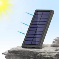 Solar Panel Power Bank Cell Phone Charger 10000mAh Portable Power Bank External Battery Pack For Outdoor Hiking Travel Camping