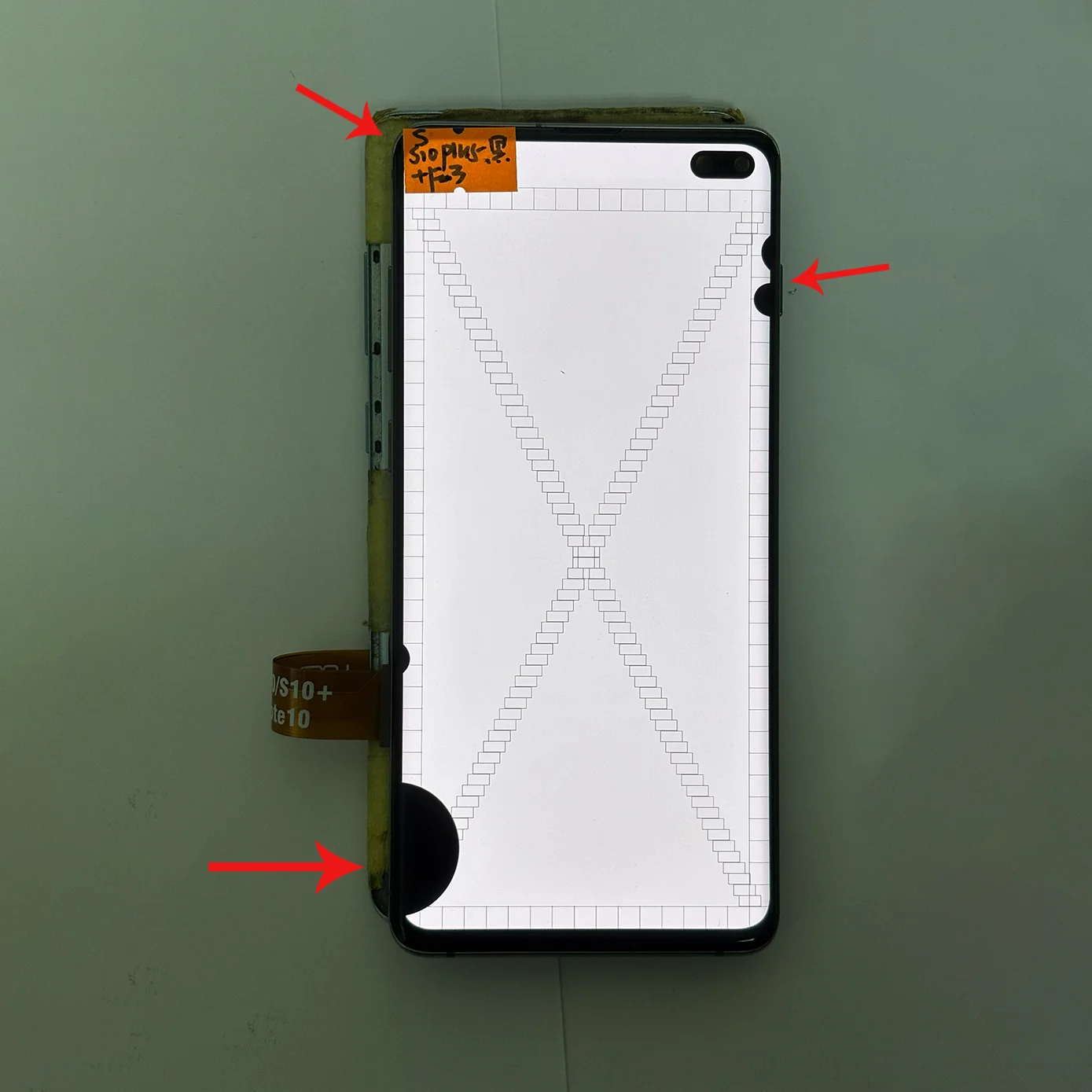 Screen Has Defects Suitable for Samsung Galaxy S10 Plus AMOLED Touch Screen G975F G9750 Replacement