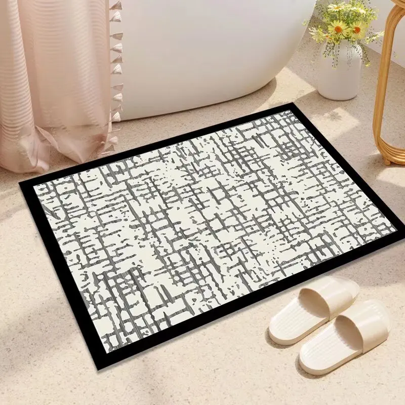دياتوم الطين ماصة حصيرة باب الدخول عالية الجودة عدم الانزلاق التجفيف السريع القدم حصيرة الحمام الكلمة حصيرة المطبخ ماصة سجادة ضد الإنزلاق