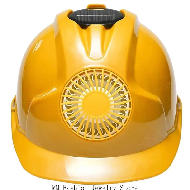 Wearable Fan Hat with Rear Cooling Fan and Top Solar Panel Plastic Shell Cap for Summer Walking and Commute D0UB