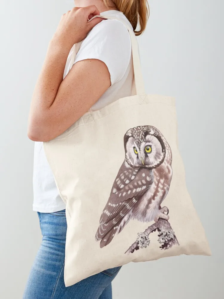 

Tengmalm's Owl Tote Bag hand bags shopping trolley bag eco bag folding shopping