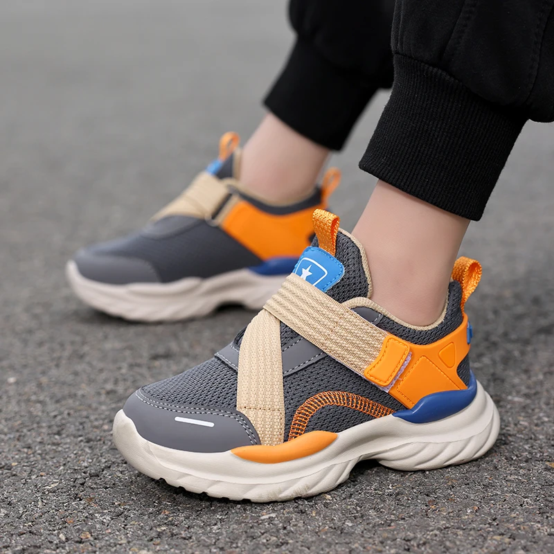 Kids Sneakers Summer Fashion Soft Wear-resistant Anti Slip Sole Leisure Walking Sports Jogging Shoes Hot Selling Tennis Shoes