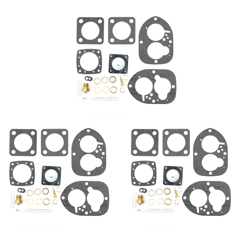 

3X Motorcycle Carburetor Rebuild Kit For Volvo Penta Solex 44PA1 856471 856472