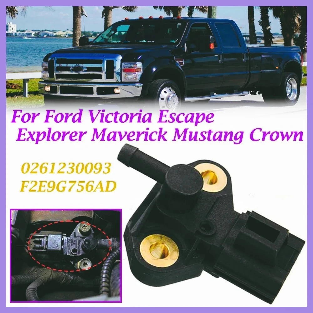 Sensor  presión  inyección  riel  combustible, accesorio para Ford Victoria Escape Explorer Maverick Mustang Crown P0193 FRPS 02